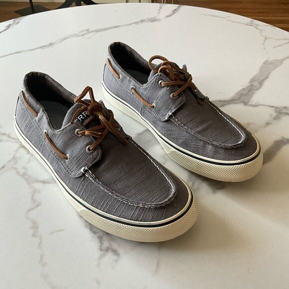 Sperry Gray and Brown Men's Sneakers - Picture 9 of 13
